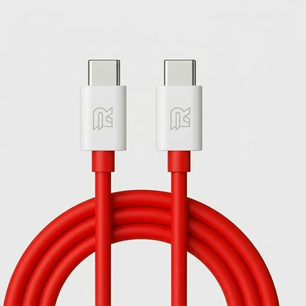 Rigtronics 120W Fast Charging Type-C Cable (1000mm) | Super VOOC Warp Charge | Type-C to Type-C | High-Speed Data Transfer | Durable & Tangle-Free Cable